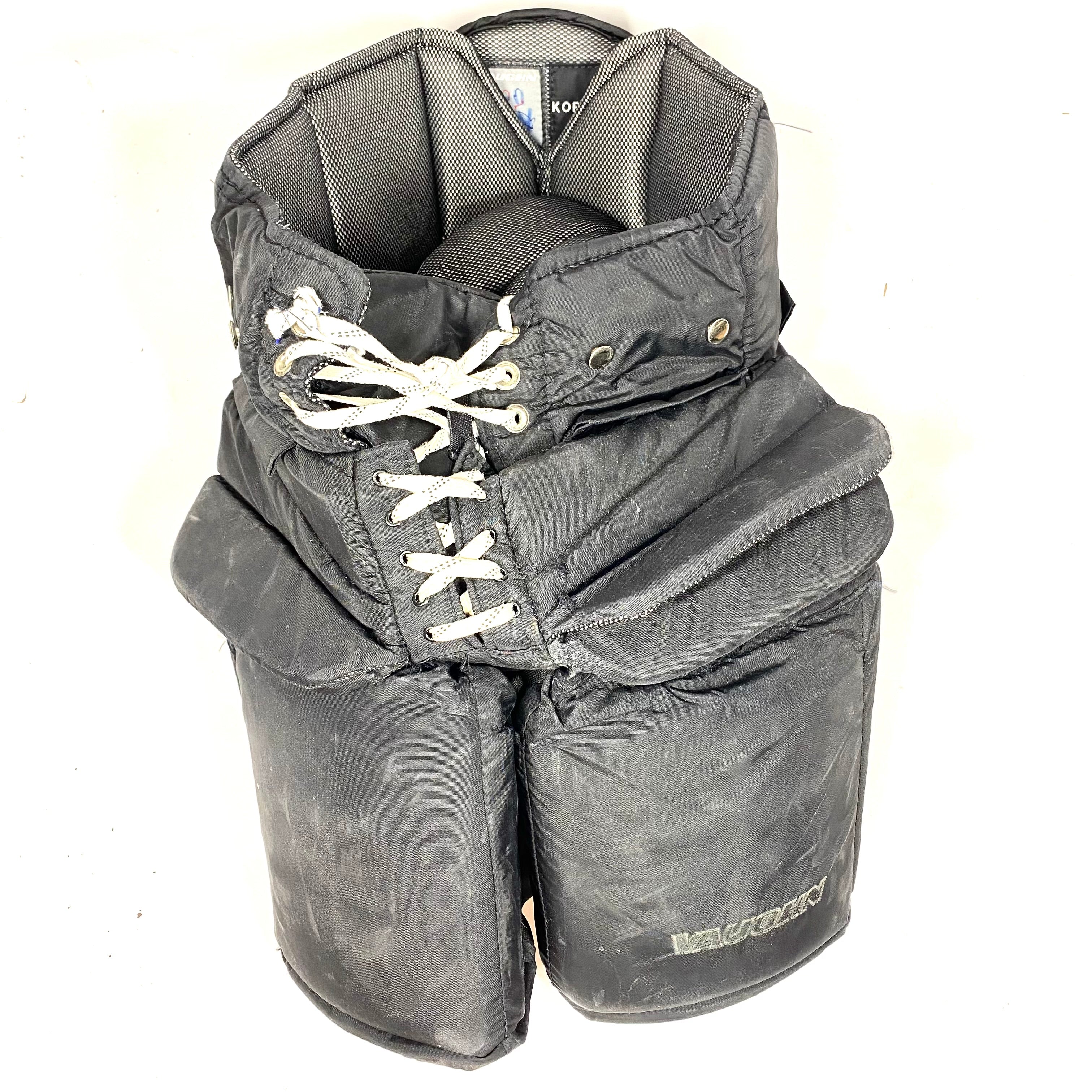 Vaughn Pro Custom - Pantalon de gardien de but NHL Pro Stock d'occasion - Joonas Korpisalo (noir)